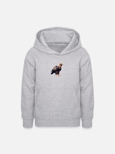 EAGLE - Teenager Hoodie - Hellgrau meliert