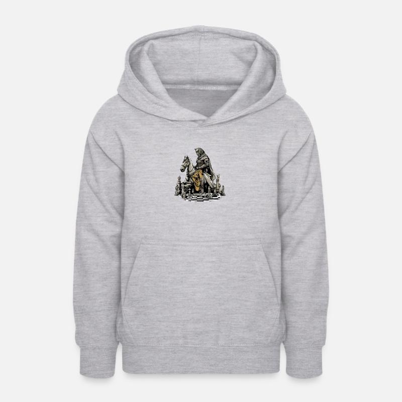 Hollow le cavalier - Sweat à capuche Ado - gris clair chiné