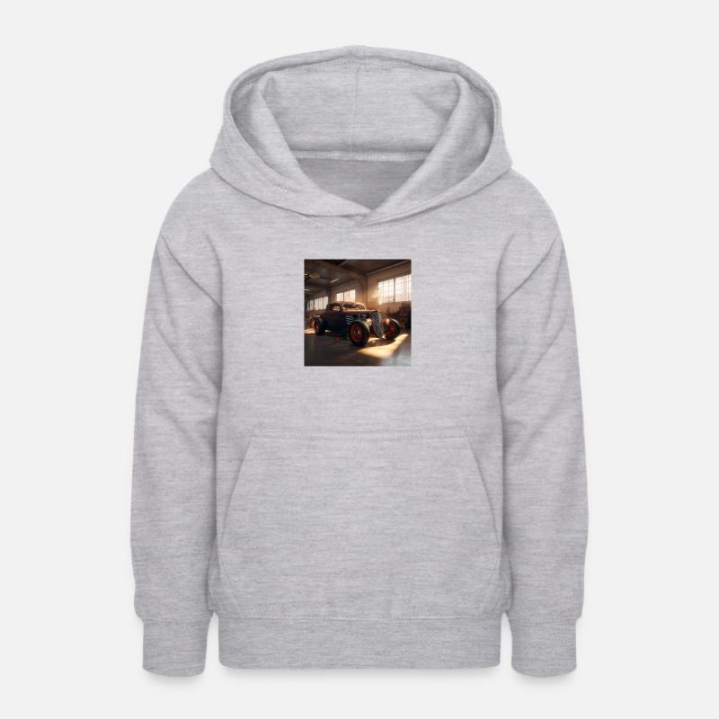 Bâton chaud - Sweat à capuche Ado - gris clair chiné