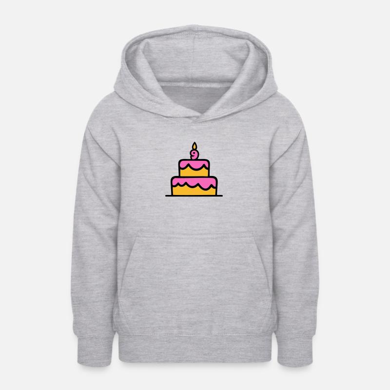 9e anniversaire - Sweat à capuche Ado - gris clair chiné