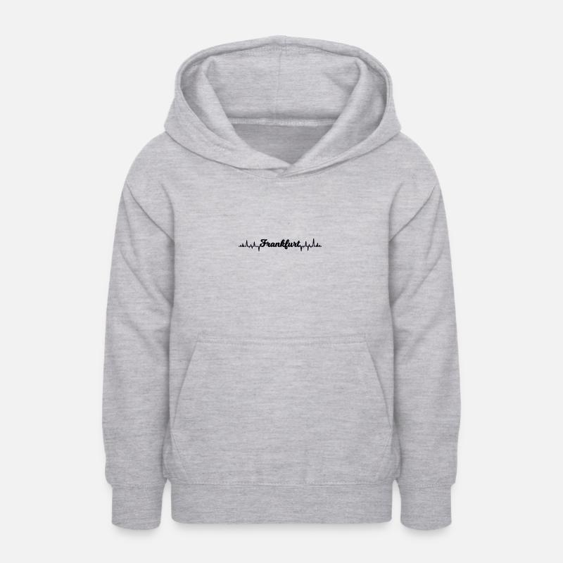 Les Francfortois - Sweat à capuche Ado - gris clair chiné