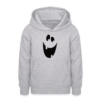 Lustiger Geist - Last Minute Halloween Design - Teenager Hoodie - Hellgrau meliert - Vorne - AI Model Teenager Male dark (155cm)