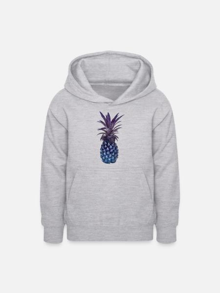ananas - Teenager Hoodie - Hellgrau meliert