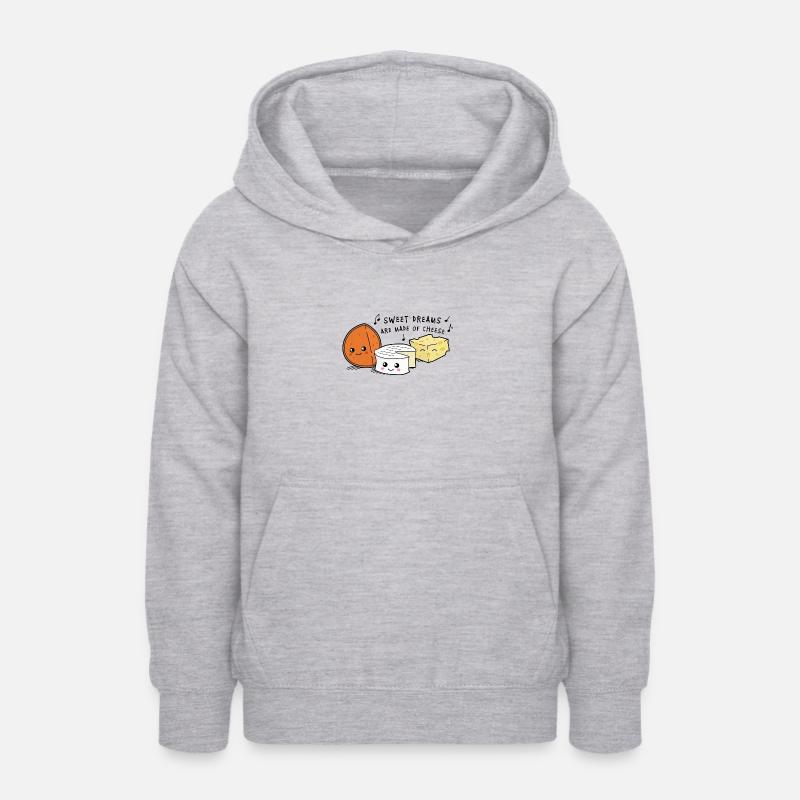 Fromage sweet dreams - Sweat à capuche Ado - gris clair chiné