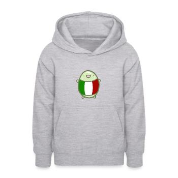 Süße Bohne - Italien - Teenager Hoodie - Hellgrau meliert - Vorne - AI Model Teenager Male dark (155cm)