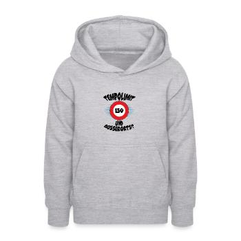 Tempolimit Autobahn Geschwindigkeit Grüne Baerbock - Teenager Hoodie - Hellgrau meliert - Vorne - AI Model Teenager Male dark (155cm)