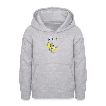 Nizza - Frankreich - Cote d'azur - Geschenk - Teenager Hoodie - Hellgrau meliert - Vorne - AI Model Teenager Male dark (155cm)