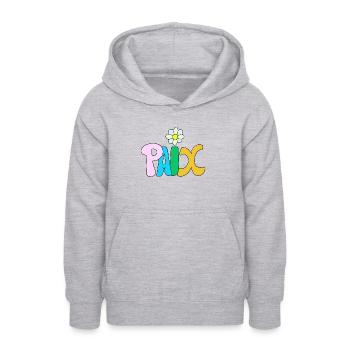 Friede - Teenager Hoodie - Hellgrau meliert - Vorne - AI Model Teenager Male dark (155cm)
