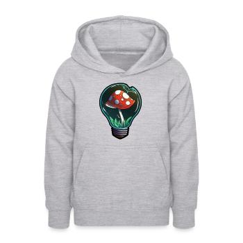 Pilz - Teenager Hoodie - Hellgrau meliert - Vorne - AI Model Teenager Male dark (155cm)