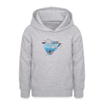CALIFORNIA Endless Summer - Teen Hoodie - light heather grey - Front - AI Model Teenager Male dark (155cm)