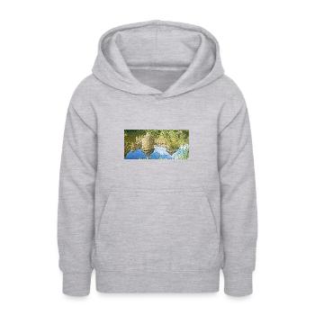 Das Schloss und sein Spiegelbild - Teenager Hoodie - Hellgrau meliert - Vorne - AI Model Teenager Male dark (155cm)