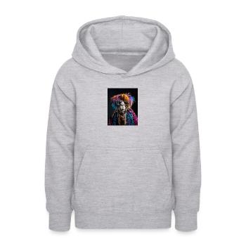 BOB - Punk - Sweat à capuche Ado - gris clair chiné - Devant - AI Model Teenager Male dark (155cm)