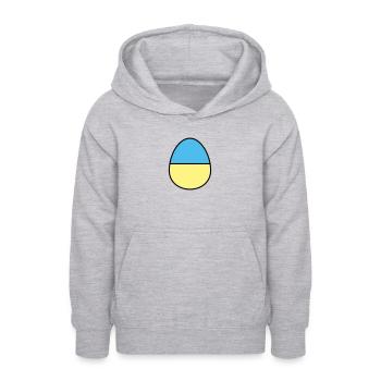 Osterei farbig - Teenager Hoodie - Hellgrau meliert - Vorne - AI Model Teenager Male dark (155cm)