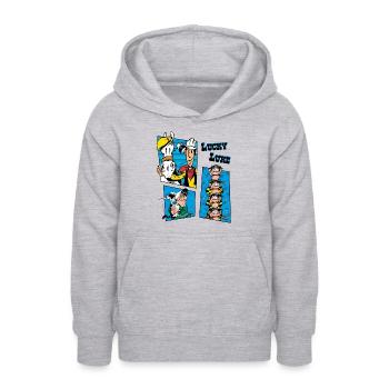 Lucky Luke Und Die Dalton Familie - Teenager Hoodie - Hellgrau meliert - Vorne - AI Model Teenager Male dark (155cm)