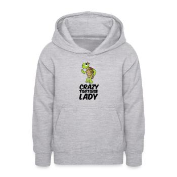 Black Toad Funny Girl Gift - Teen Hoodie - light heather grey - Front - AI Model Teenager Male dark (155cm)
