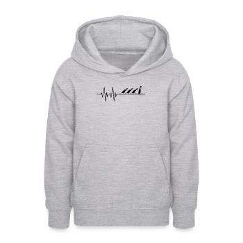 Laufenten Herzschlag Laufente poultry farmers - Teen Hoodie - light heather grey - Front - AI Model Teenager Male dark (155cm)