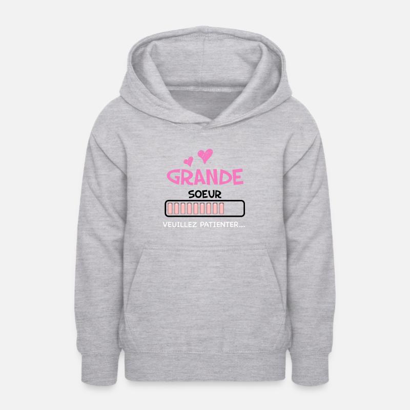 Citation Future Grande Soeur - Sweat à capuche Ado - gris clair chiné