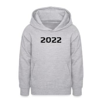 Jahrgang 2022 geboren Geburtstag Retro 2022 - Teenager Hoodie - Hellgrau meliert - Vorne - AI Model Teenager Male dark (155cm)