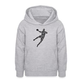 Handball Symbole Handballspieler Jungen Handballer - Teenager Hoodie - Hellgrau meliert - Vorne - AI Model Teenager Male dark (155cm)