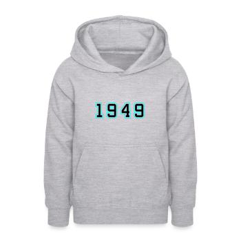 1949 Year Birthday - Teen Hoodie - light heather grey - Front - AI Model Teenager Male dark (155cm)