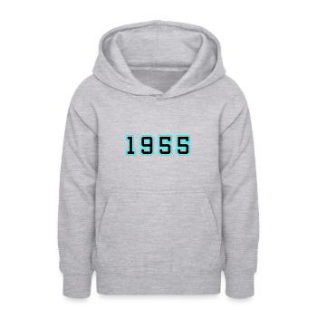 1955 Jahr Geburtstag - Teenager Hoodie - Hellgrau meliert - Vorne - AI Model Teenager Male dark (155cm)
