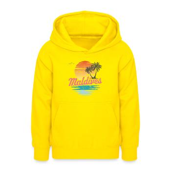 Malediven - Teenager Hoodie - Gelb - Vorne - AI Model Teenager Male dark (155cm)