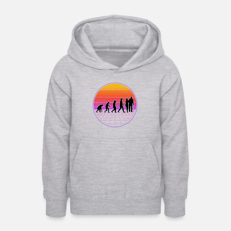 Soins aux personnes âgées Evolution Rétro Aide-soignante Maison de retraite - Sweat à capuche Ado - gris clair chiné