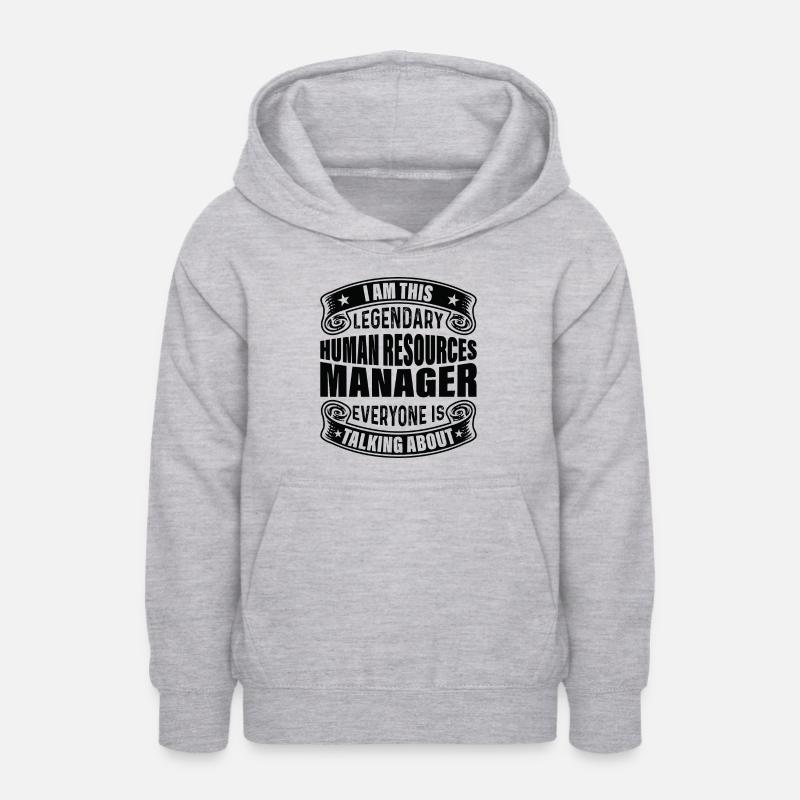 Le légendaire responsable rh sur toutes les lèvres - Sweat à capuche Ado - gris clair chiné