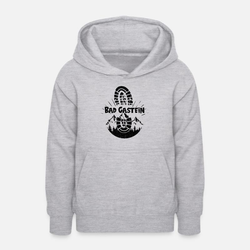 Bad Gastein randonnée Snowboard Autriche - Sweat à capuche Ado - gris clair chiné