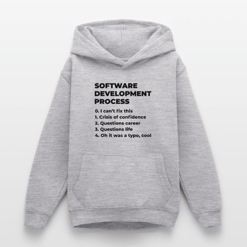 Software Development Process Programmer Coder Nerd Teenager Hoodie