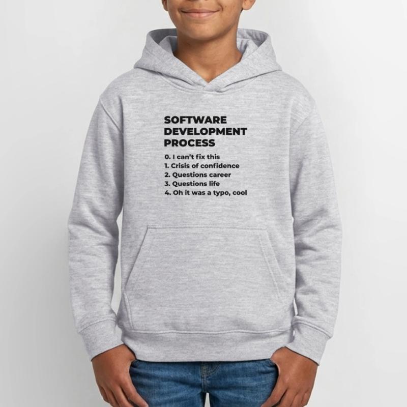 Software Development Process Programmer Coder Nerd Teenager Hoodie