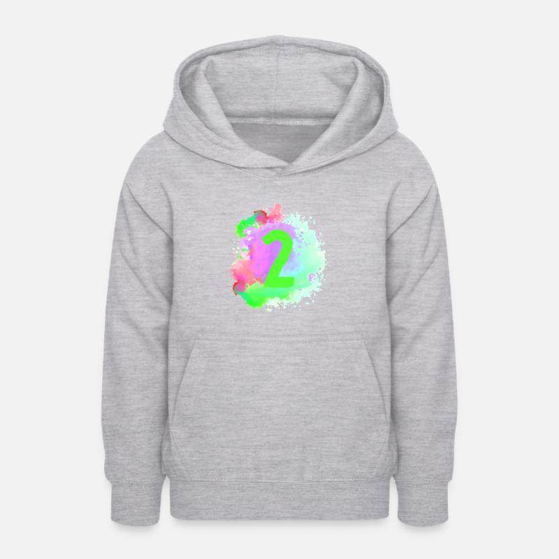 2 Nombre d’objets blob - Sweat à capuche Ado - gris clair chiné