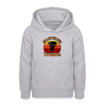 Tornado - Teenager Hoodie - Hellgrau meliert - Vorne - AI Model Teenager Male dark (155cm)