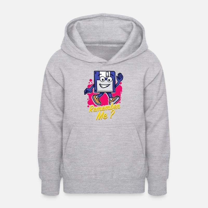 Programmer Retro-diskette Floppy disc - Teen Hoodie - light heather grey