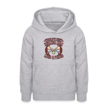 The World's Best Hurling Mom - Teen Hoodie - light heather grey - Front - AI Model Teenager Male dark (155cm)
