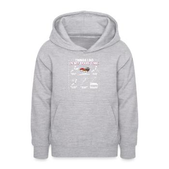 Japan - Teenager Hoodie - Hellgrau meliert - Vorne - AI Model Teenager Male dark (155cm)