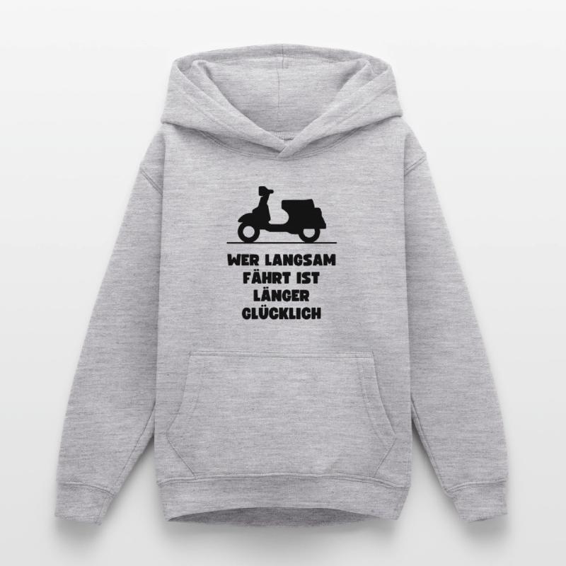 Passionierter Rollerfahrer oder Mofafahrer Teenager Hoodie