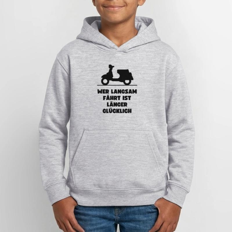 Passionierter Rollerfahrer oder Mofafahrer Teenager Hoodie