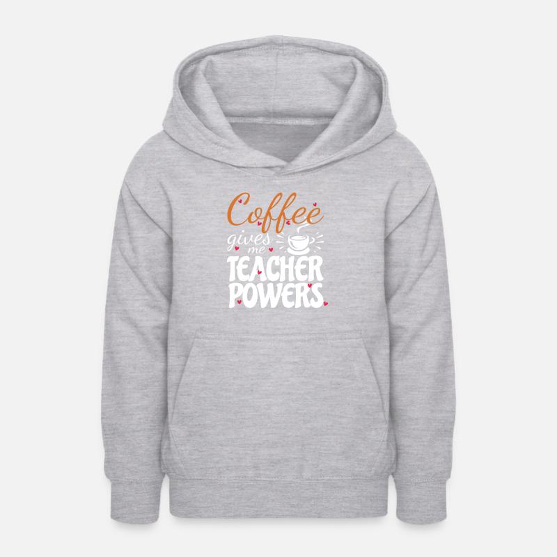 Enseignante au primaire Éducatrice de maternelle - Sweat à capuche Ado - gris clair chiné