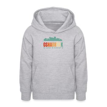 Oldenburg Skyline - Teen Hoodie - light heather grey - Front - AI Model Teenager Male dark (155cm)
