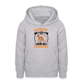 Australisches Känguru Australien Kangaroo - Teenager Hoodie - Hellgrau meliert - Vorne - AI Model Teenager Male dark (155cm)