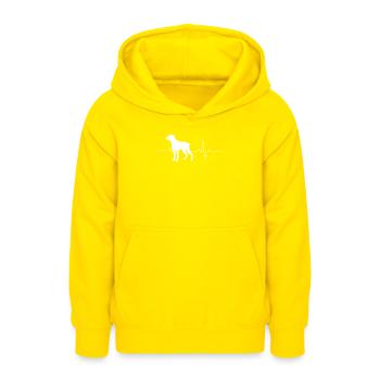 Weimaraner - Teenager Hoodie - Gelb - Vorne - AI Model Teenager Male dark (155cm)