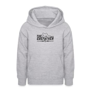 The Cuefather Cue Sports Loves Snooker Pool Player - Teen Hoodie - light heather grey - Front - AI Model Teenager Male dark (155cm)