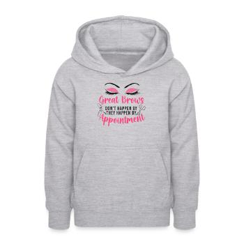 Licensed Esthetician Beautician - Teen Hoodie - light heather grey - Front - AI Model Teenager Male dark (155cm)