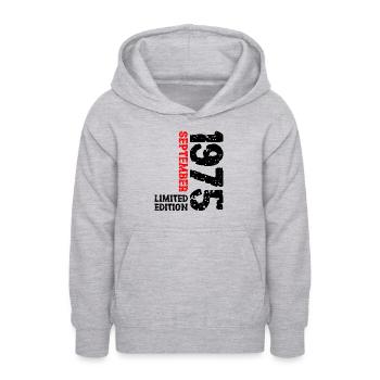 1975 September Limited Edition 48. Geburtstag Deko - Teenager Hoodie - Hellgrau meliert - Vorne - AI Model Teenager Male dark (155cm)