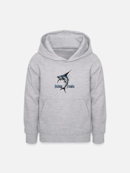 Angelfreaks: Bunte Fische - Teenager Hoodie - Hellgrau meliert