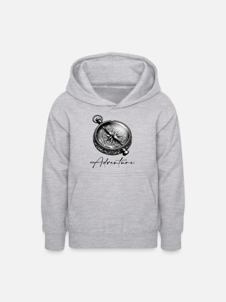 Adventure - Teenager Hoodie - Hellgrau meliert