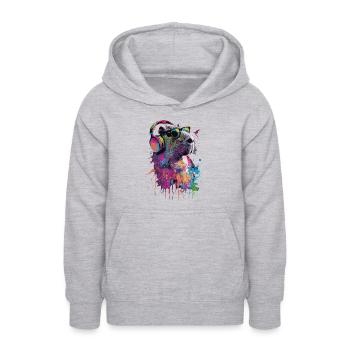 Capybara - Teenager Hoodie - Hellgrau meliert - Vorne - AI Model Teenager Male dark (155cm)