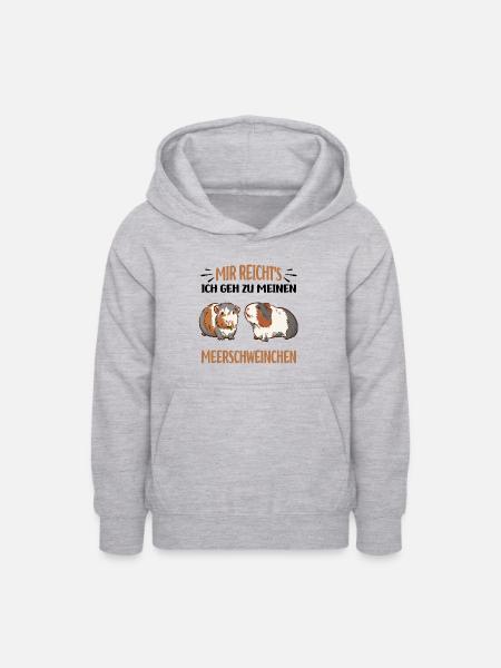 Meerschweinchen - Teenager Hoodie - Hellgrau meliert