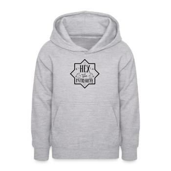 Hex Das Patriarchat - Teenager Hoodie - Hellgrau meliert - Vorne - AI Model Teenager Male dark (155cm)